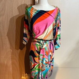 Trina Turk Multicolor Asymmetrical Dress